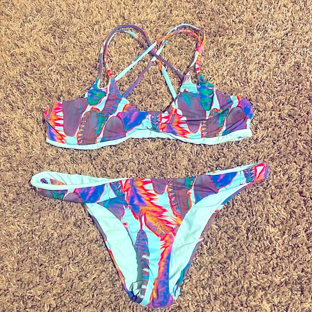 Colorful Two Piece Bikini